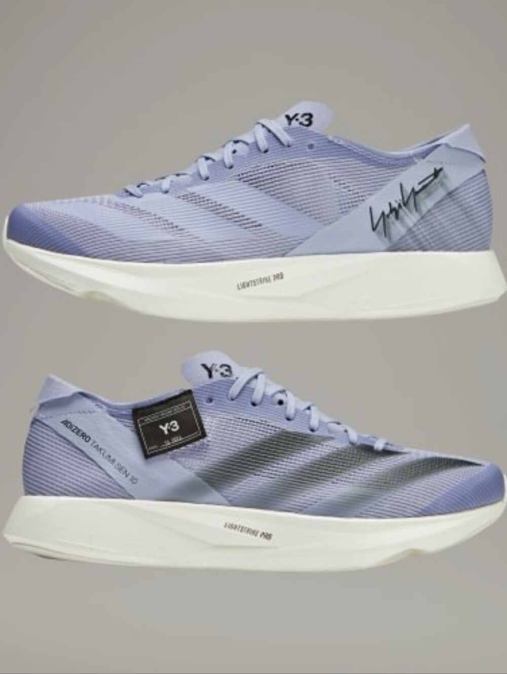 adidas Y-3 Takumi Sen 10 - Dust Purple/Dust Purple/Off White - M10. 5
